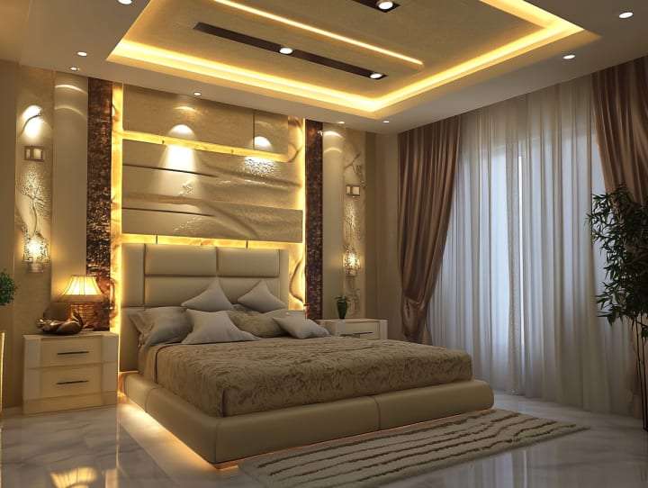 Master Bedroom False Ceiling Design for Bedroom