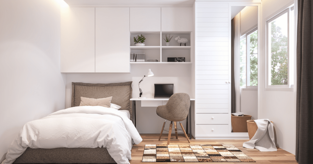 Small Space Built In Wardrobe Designs for Small Bedroom